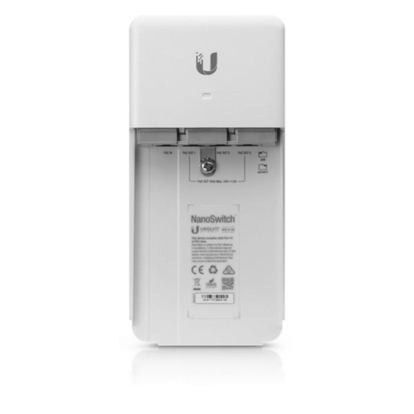 Ubiquiti NanoSwitch Outdoor 4 Port PoE Passthrough Switch