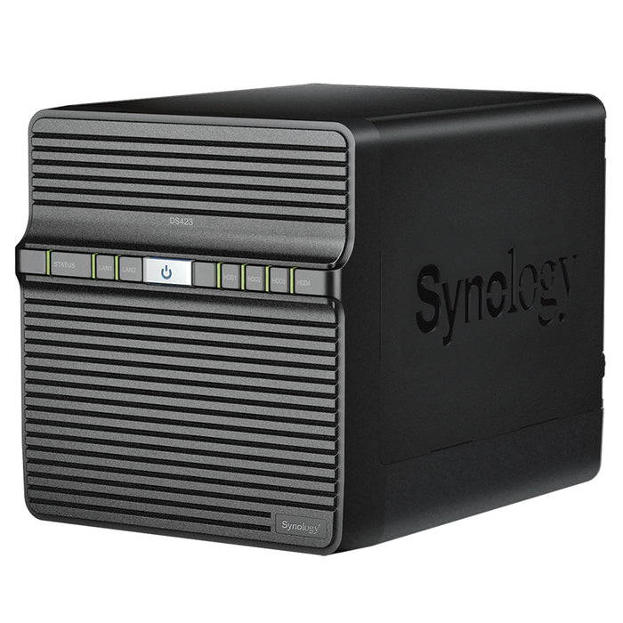 Synology DiskStation DS423 4-Bay NAS Server Quad Core 2GB RAM 2x GbE 2x USB3.2 2 Years Warranty