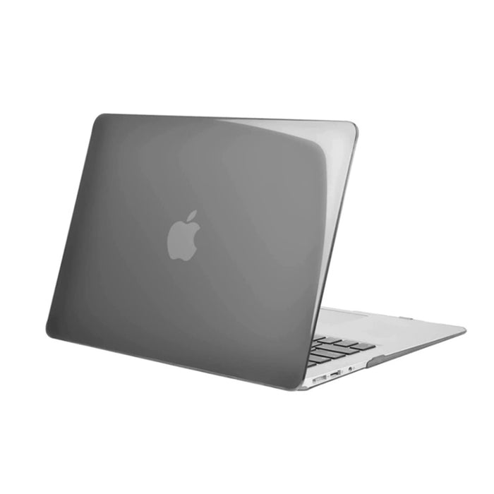 Rubberized Hard Shell Case Cover for 13" MacBook Air (2010-2017) - Crystal Black for Models: A1466 / A1369