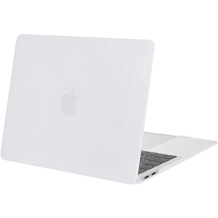 Matte Rubberized Hard Shell Case Cover for 13" MacBook Pro (2016-2022) - Matte White for Models: A1706 / A1708 / A1989 / A2159 / A2289 / A2251 / A2338 (M1 / M2)