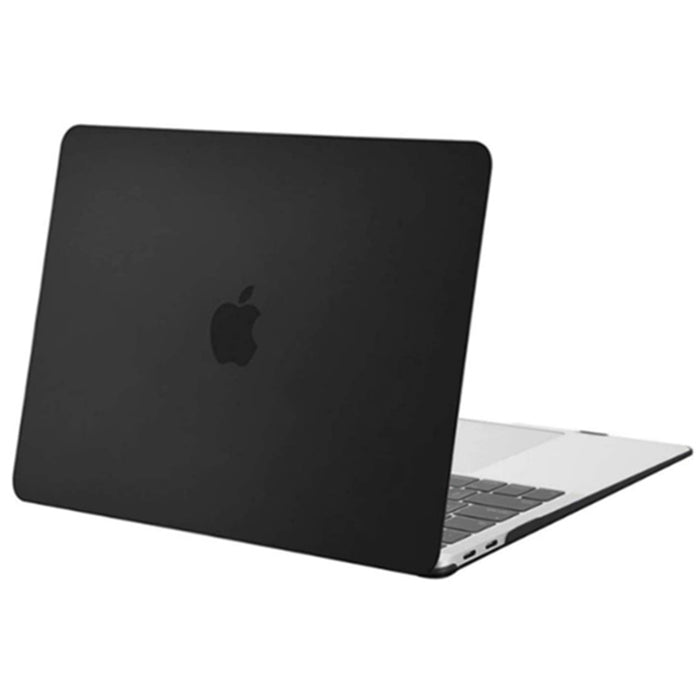 Apple 13" MacBook Air (2018-2022) Matte Rubberized Hard Shell Case Cover - Matte Black For Models: A2337 M1 A2179 A1932