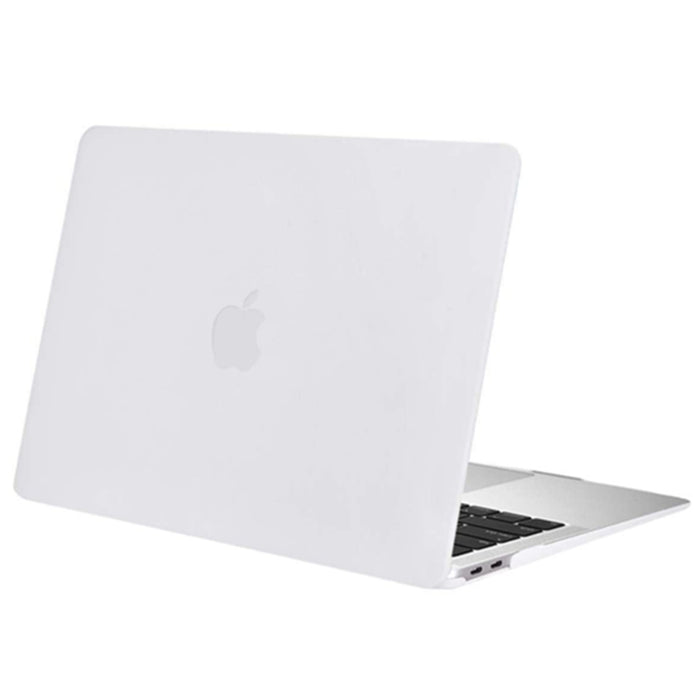 Matte Rubberized Hard Shell Case Cover for 13" MacBook Air (2018-2022) - Matte White for Models: A2337 M1 / A2179 / A1932