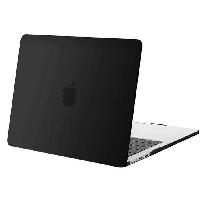 Matte Rubberized Hard Shell Case Cover for 13.6" MacBook Air (2022-2024) - Matte Black for Models: A2681 M2 / A3113 M3