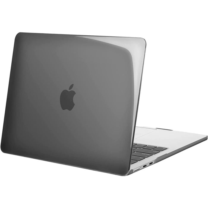 Rubberized Hard Shell Case Cover for 13.6" MacBook Air (2022-2024) - Crystal Black for Models: A2681 M2 / A3113 M3