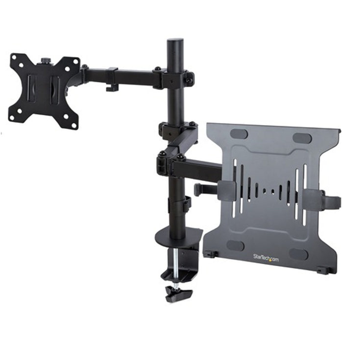 STARTECH.COM MONITOR ARM W/ LAPTOP TRAY, ADJUSTABLE, C-CLAMP/GROMMET MOUNT 5 YR