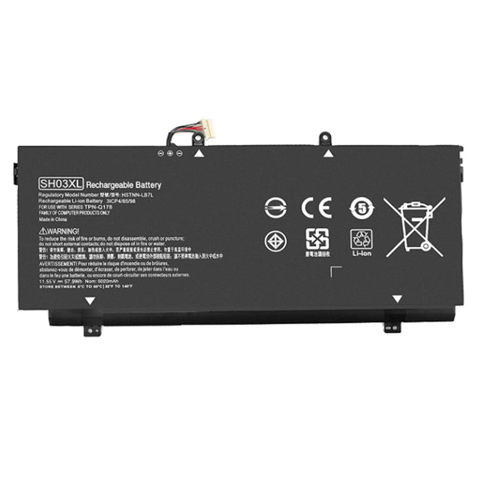 Laptop Battery For HP Spectre X360 13-AC 13-W 13T-AB 11.55V 57.9Wh 4750mAh PN: SH03 SH03XL SH03057XL HSTNN-LB7L 859026-421 859356-855 TPN-Q178