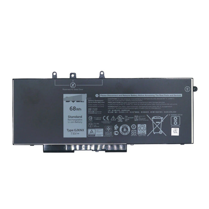 Laptop Battery For Dell Latitude 5480 5490 5580 5590 7.6V 68Wh 8500mAh Black PN: GJKNX GD1JP / 6 Months Warranty