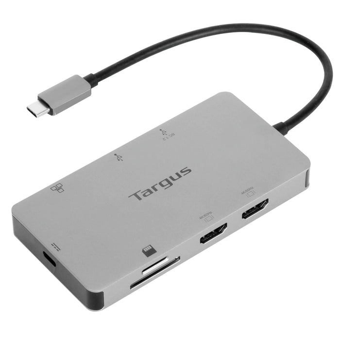 Targus DOCK423 USB-C Dual 4K Alt Mode Mobile Dock support 100w Power Delivery HDMI2.0 x2 USB-C x1 (for Power in) USB3.2 x2 RJ45 x1 support Apple / ChromeOS / Linux / Windows 2yr warranty