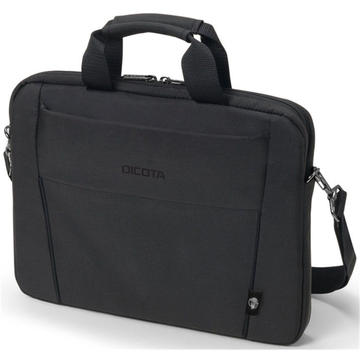 Dicota Eco BASE Slim Case Carry Bag for 15"-15.6" Laptops - Black Light Notebook Case with Protective Padding