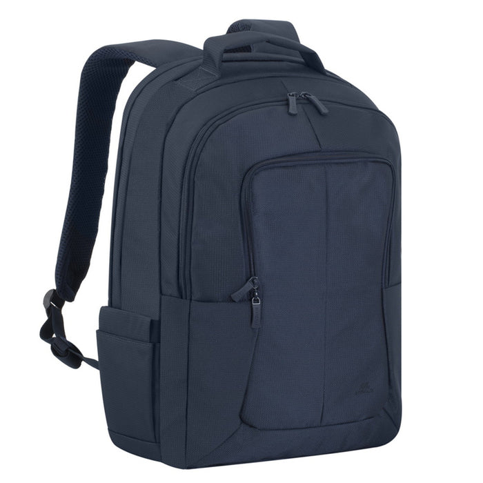 Rivacase Tegel Backpack for 17.3" Laptops - Dark Blue with Water-Resistant Fabric - Suitable for Business & Travel