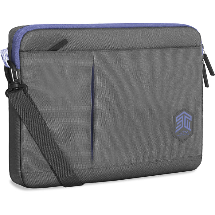 STM Blazer 2023 Laptop Sleeve - For Macbook Pro/Air 13"-14" - Grey - Removable Adjustable shoulder Strap