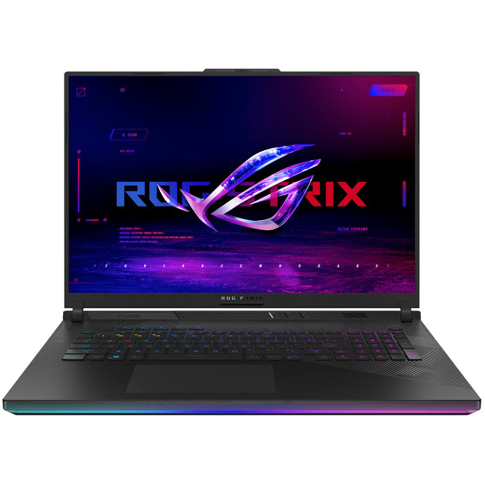 ASUS ROG Strix Scar 18 G834JZR-R6032W 18" QHD+ 240Hz RTX 4080 Gaming Laptop Intel Core i9-14900HX - 64GB RAM - 2TB SSD - RTX4080 12GB - Win 11 Home - 2yr warranty - AX WiFi 6E + BT5.2 - Webcam - Thunderbolt 4 - HDMI2.1 - Per-Key RGB Keyboard