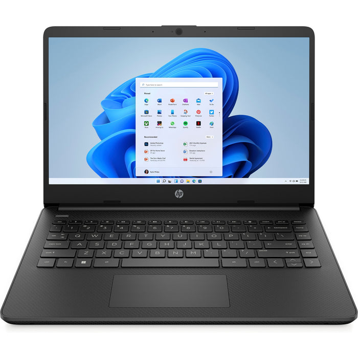 HP 14s-dq3128TU 14" HD Intel Celeron N4500 - 8GB RAM - 256GB NVMe SSD - Win 11 Home in S mode - 1Y Warranty - AC WiFi 5 + BT5.0 - USB-C (Data Only) - HDMI1.4b