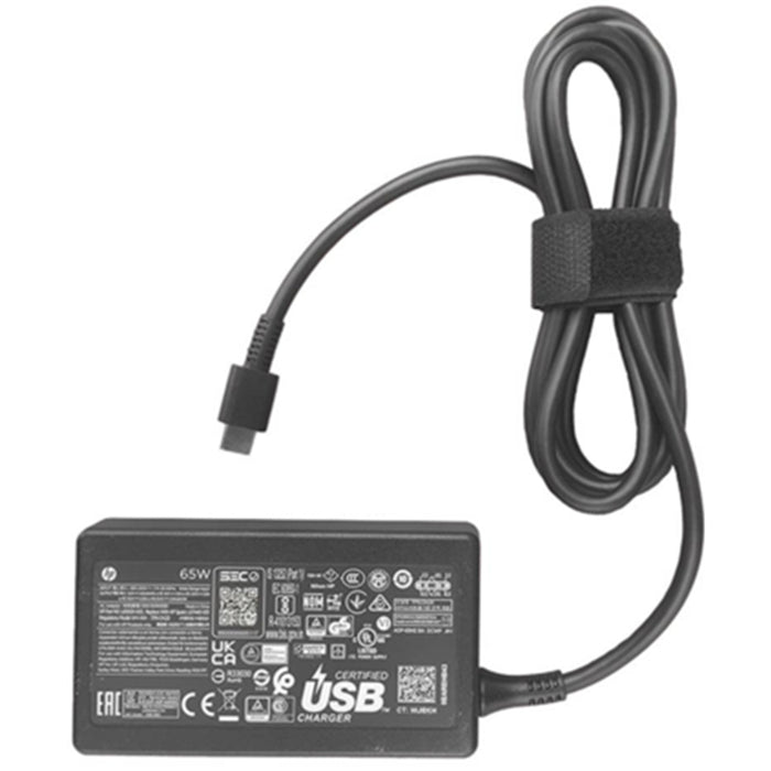 HP Original Notebook 65W USB-C Laptop Charger 5V 3A 12V 5A 15V 4.33A 20V 3.25A Max 65W - USB-C Connector OEM Pacakge (Power cord not included)