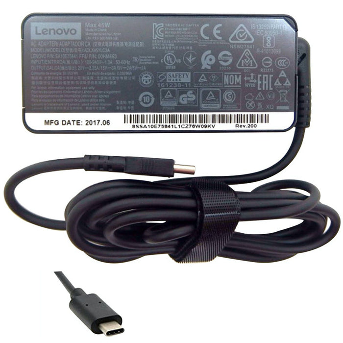 OEM Manufacture For Lenovo 45W 20V 2.25A Laptop Charger - USB-C Connector Compatible For Lenovo 15V 3A 12V 3A  5V 2A PA-1450-78