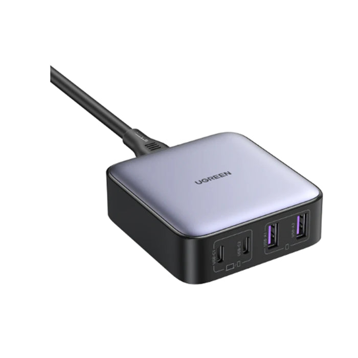 UGREEN Nexode 65W 4 Ports GaN Desktop Power Charger - 2x USB-A & 2x USB-C - Compatible with iPhone 14/14 Plus/14 Pro/14 Pro Max/13/12 Galaxy S22 iPad MacBook Pro Steam Deck and More