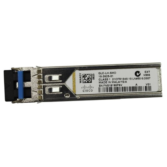 Cisco 1000BASE-LX/LH SFP transceiver module for MMF and SMF 1300-nm wavelength extended operating temperature range and DOM support dual LC/PC connector