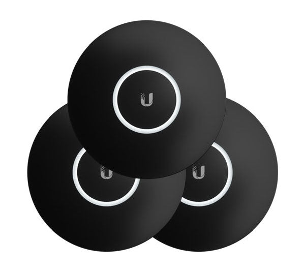 Ubiquiti Black Design Upgradable Casing for nanoHD, U6-Lite and U6-Plus  3-Pack