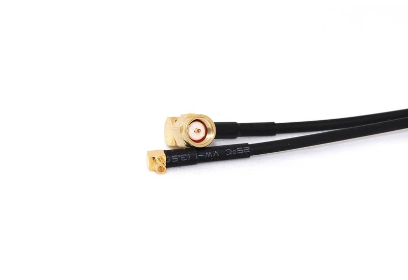 MMCX Male Right Angle to SMA Male Right Angle 20cm LMR100 Coax Pigtail
