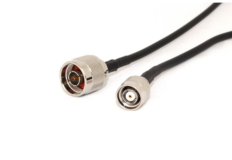 N-Type Male to RP-TNC Male 50cm 50 Ohm LLC200 Coax Pigtail