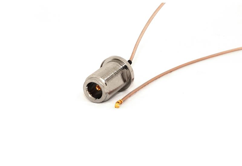 N-Type Female Bulkhead to U.FL 20cm Coax Pigtail