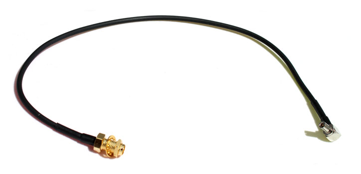 TS9 Male RA to SMA Female BKD 30cm LLC100 Coax Pigtail