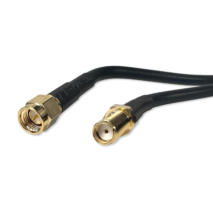 SMA-Male to SMA-Female Bulkhead 200cm LLC200 50 Ohm Coax Cable