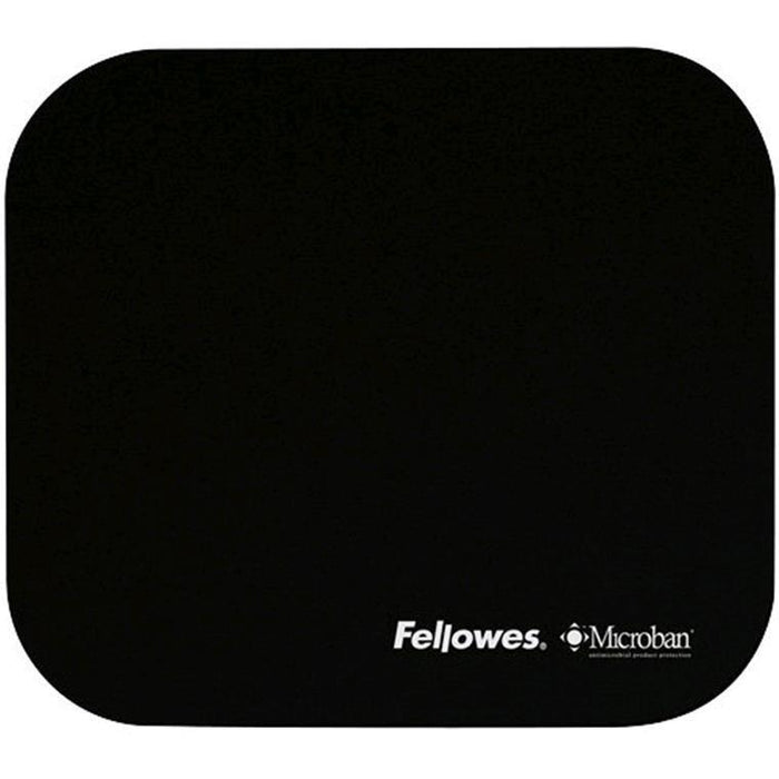 Fellowes 5933901 Mouse Pad w/ Microban Product Protection - Black