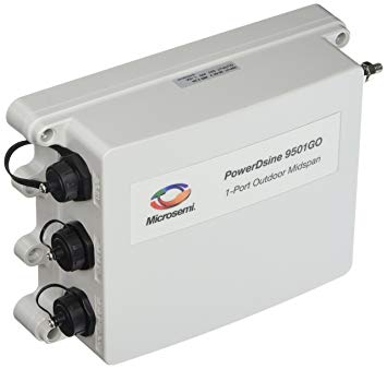 PowerDsine PD-9501GO/48VDC Outdoor 1-port, 60W, 10/100/1000 BaseT Midspan, 36-60VDC Input