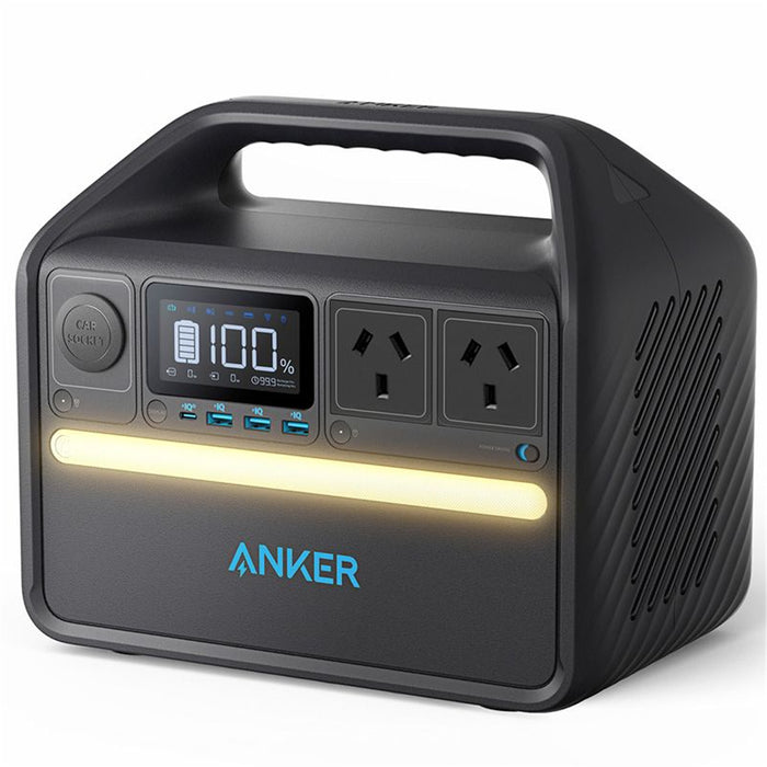 ANKER PowerHouse 512Wh AC Output 500w Surge (716w) 2* AC Ports USB-C 60W Port 3* USB-A 12W &  Car outlet 120W - PowerStation