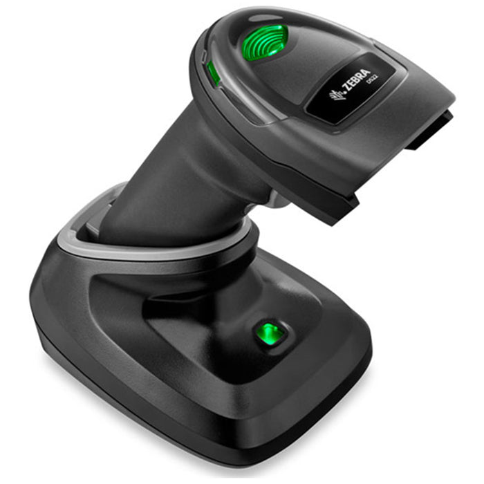 Zebra DS2278-SR7U2100PRW Standard Range Black Barcode 1D/2D Scanner USB Kit - Includes cradle and USB cable