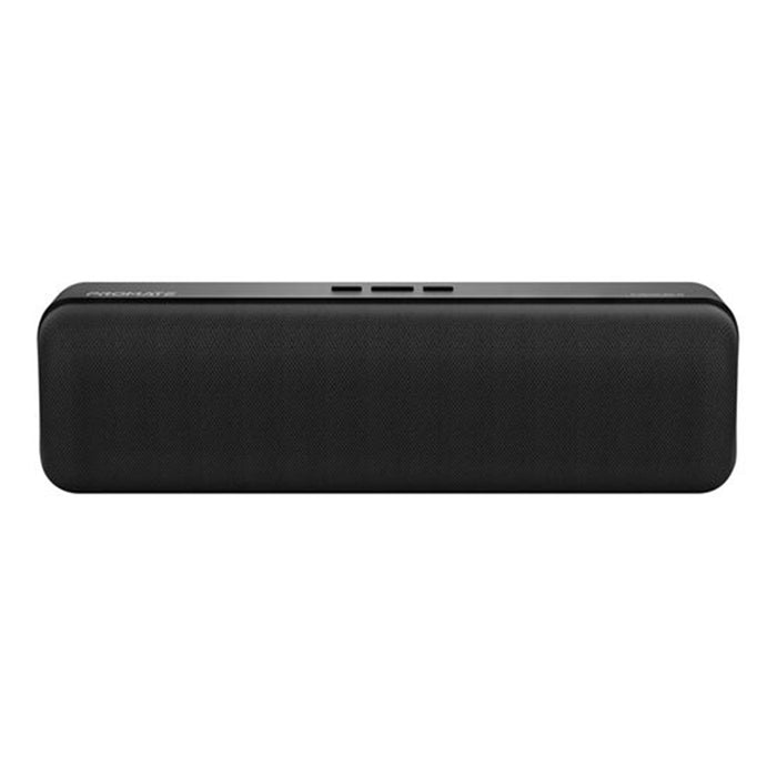 Promate CAPSULE-2 6W Wireless HD Bluetooth Portable Speaker - Black Built-in 1200mAh Lithium Battery - Up to 4 Hours Playback - 3.5mm Audio Jack / USB / MicroSD Playback - Operating Distance 10m