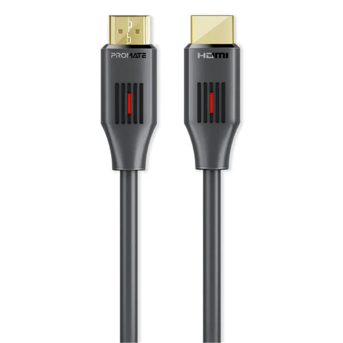 Promate PROLINK4K60-5M Ultra-High Definition (UHD) 2.0 HDMI Cable 5m - Black. Supports 4K 60Hz (4096x2160).High-SpeedEthernet Long Bend Lifespan Supports 48-Bit Colour. Gold Plated Connectors.