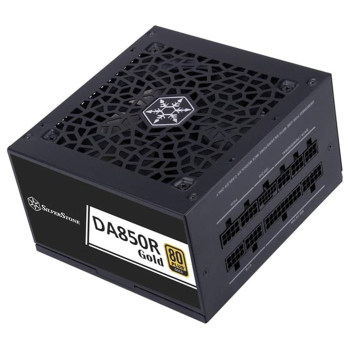 Silverstone DA850R Black 850W ATX 3.1 Power Supply 80Plus Gold - Silent running - 120mm fan with 18 dBA - Fully Modular