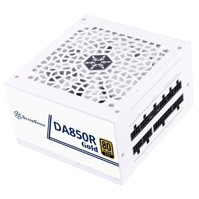 Silverstone DA850R White 850W ATX 3.1 Power Supply 80Plus Gold - Silent running - 120mm fan with 18 dBA - Fully Modular