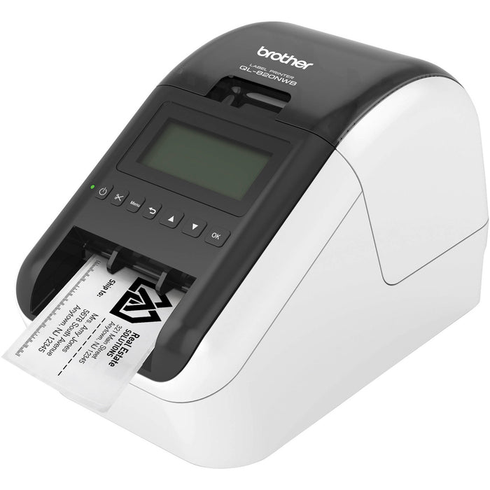 Brother QL820NWB Direct Thermal Printer Monochrome - Label Print - 1.8 lps Mono - Wireless LAN - Label