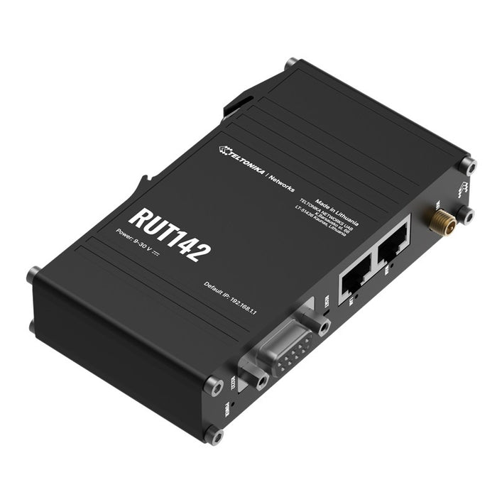 Teltonika RUT142 DIN Rail Mount Industrial Ethernet Wi-Fi Router