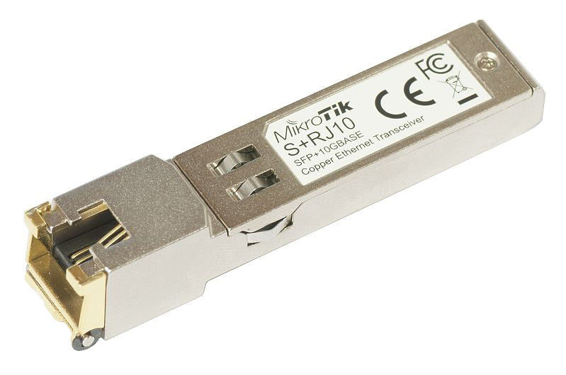 MikroTik RJ45 SFP+ 10/100/1000M 2.5G/5G/10G Copper Ethernet Module S+RJ10