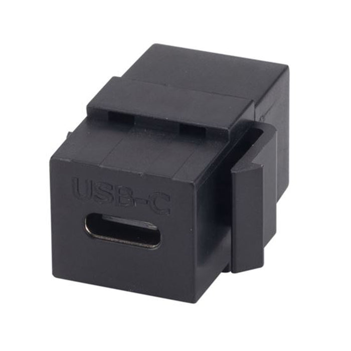 Dynamix FP-USB3C-BK  USB-C 3.1 Keystone Jack     Female to Female Connectors. Black Colour.