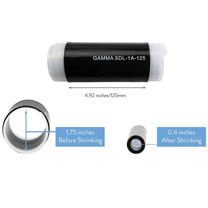 Gamma Electronics SDL-1A-125 Silicone Cold Shrink 7/16 DIN to 1/2 inch Jumper Silicone Cold Shrink