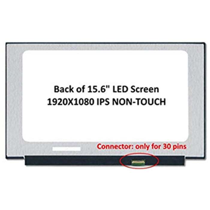 OEM 15.6" 1920x1080 30Pin LCD Matte Screen Panel (Without Screw Holes) / 12 Month Warranty Compatible Model:B156HAN02.2 HW0A B156HAN02.3 B156HAN02.4 NV156FHM-N48 V8.2/V8.3 NV156FHM-N3D NT156FHM-N61B156HAN02.1