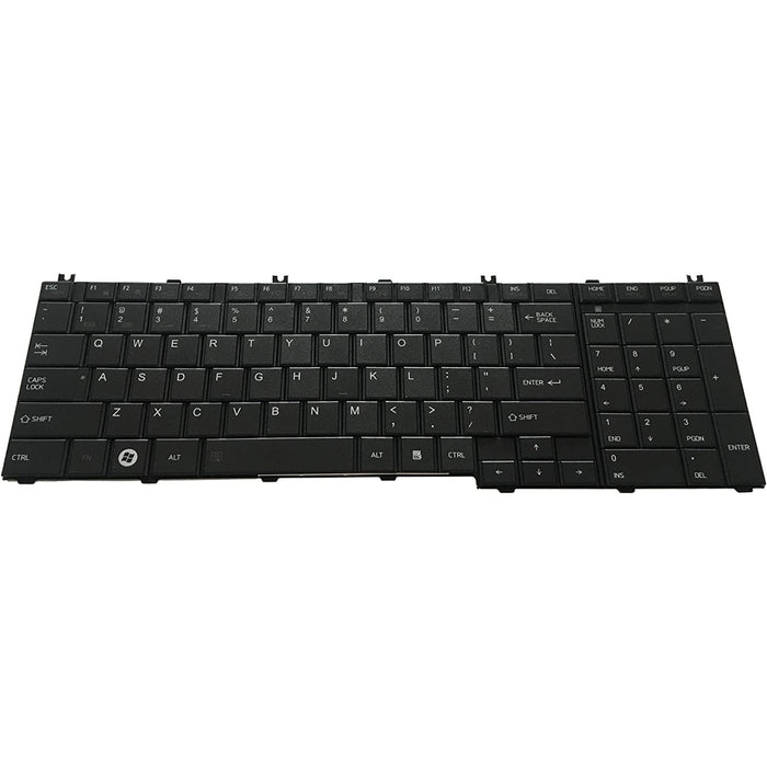 Toshiba Satellite C650 C655 C660 L650 L670 L675 L750 L770 US Non-Backlit Keyboard (with Black Frame) PN: 9Z.N4WGV.10U PK130CK1C04