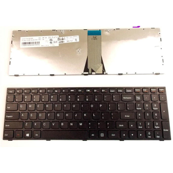 Lenovo IdeaPad G50-30/45/70 B50-30/45 US Non-backlit Keyboard (Black) PN: 25214725 MP-13Q13US-686 9Z.NB4SN.001 NSK-BQ0SN 01 PK1314K2A00 Compatible Model: IdeaPad 300-15IBR 300-15ISK 300-17ISK Series