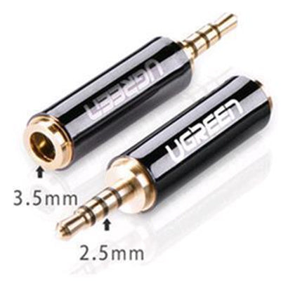 UGREEN 2.5mm Male to 3.5mm Female Stereo Mic Audio Earphone Jack Adapter Converter