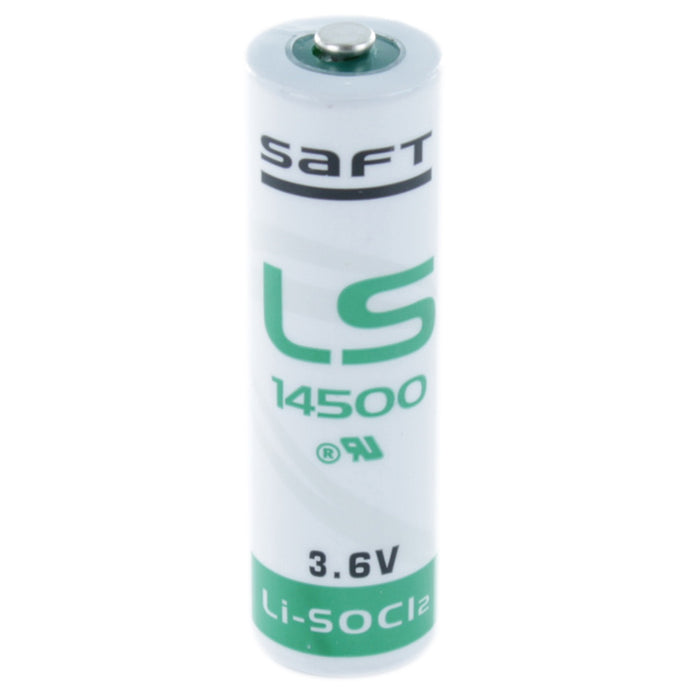 SAFT LS14500 AA Lithium Battery - 1 Pack 3.6V 2600mAh for Water Electricity Meter PLC Facility Equipment