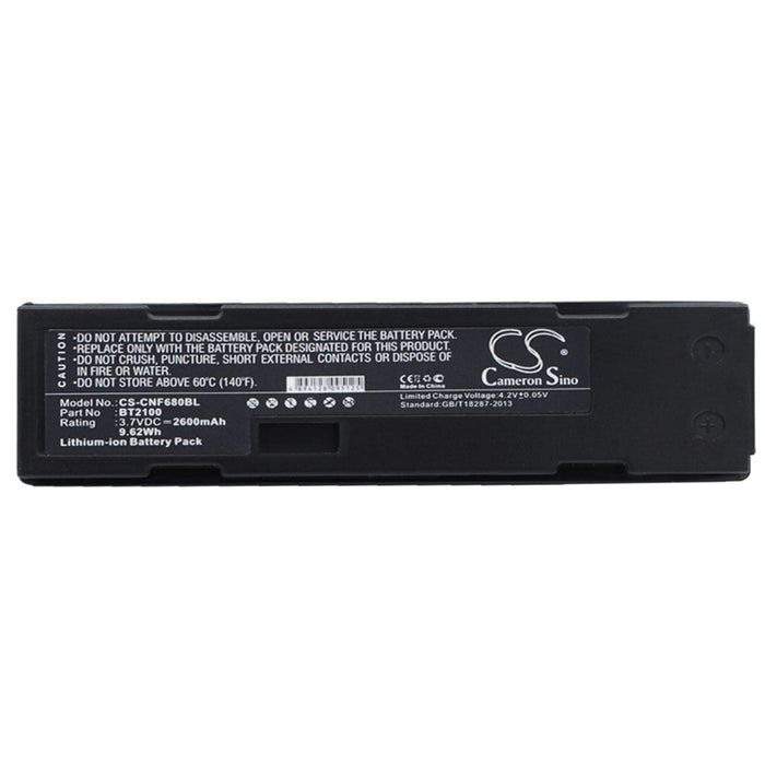 Cino CS-CNF680BL Scanner Battery 9.62Wh 2600mAh for Cino BT2100 680BT F680BT F780BT