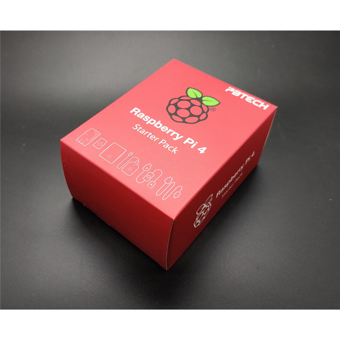 Raspberry Pi 4 Model B 4GB Entry Level Starter Kit Pack White Case Edition with 32GB OS Card