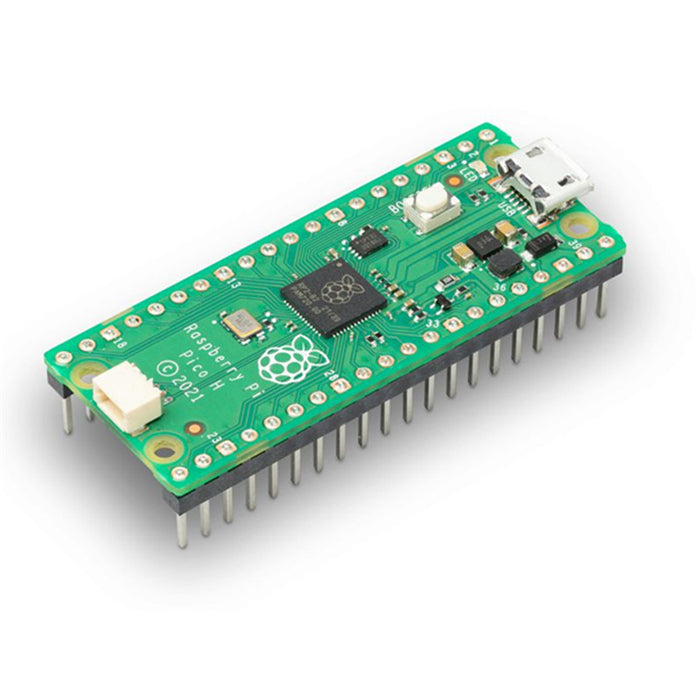 Raspberry Pi Pico SC0917 H (with Header) Microcontrollers Board  - Pico H Single Pack with Anti - Static Bag