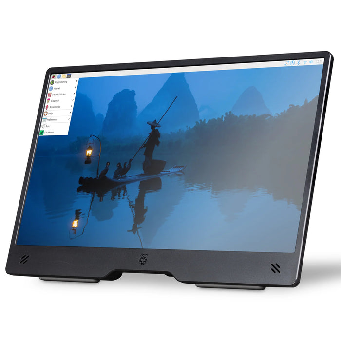 Raspberry Pi Monitor 15.6 IPS LCD Panel (Black) 1920  x 1080 pixel Full HD Display Built-in Speakers Compact & Affordable