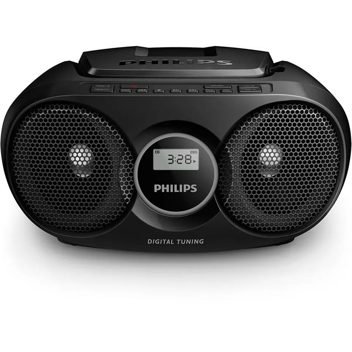 Philips AZ215B CD Soundmachine FM Tuner Plays CD / CD-R / CD-RW - Dynamic Bass Boost for Deep & Dramatic Sound